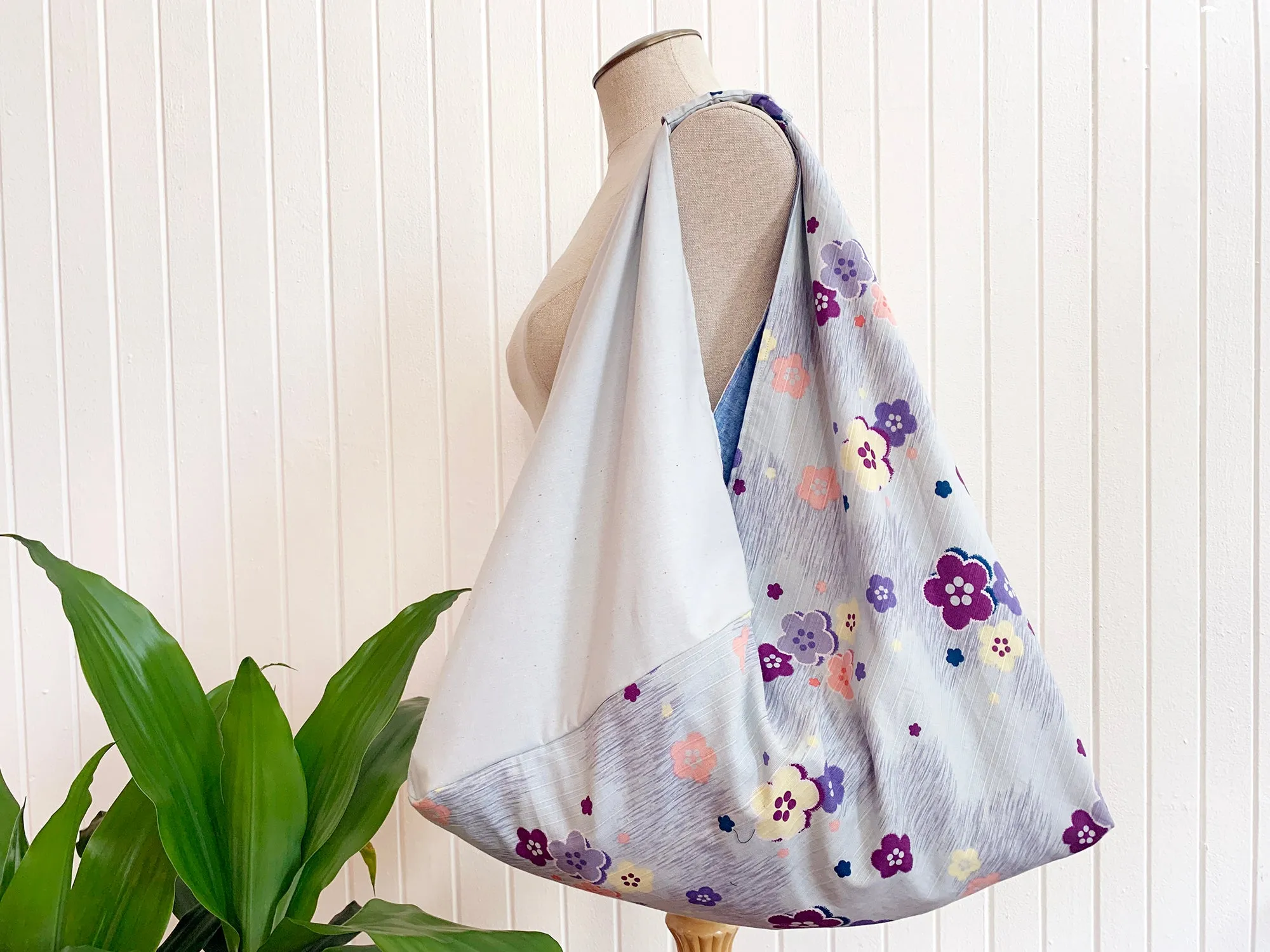 *Handmade* Origami bag | Market bag | Sakura (Sky Blue)