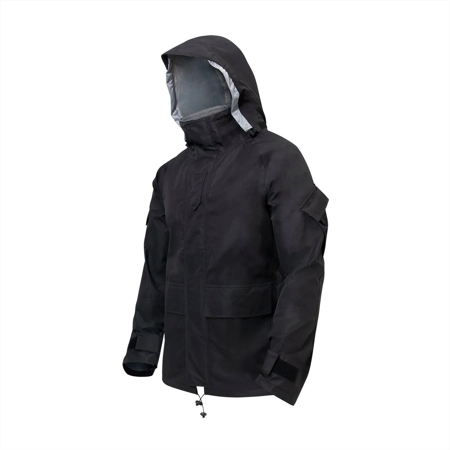 Hard Shell Waterproof Jacket - Black