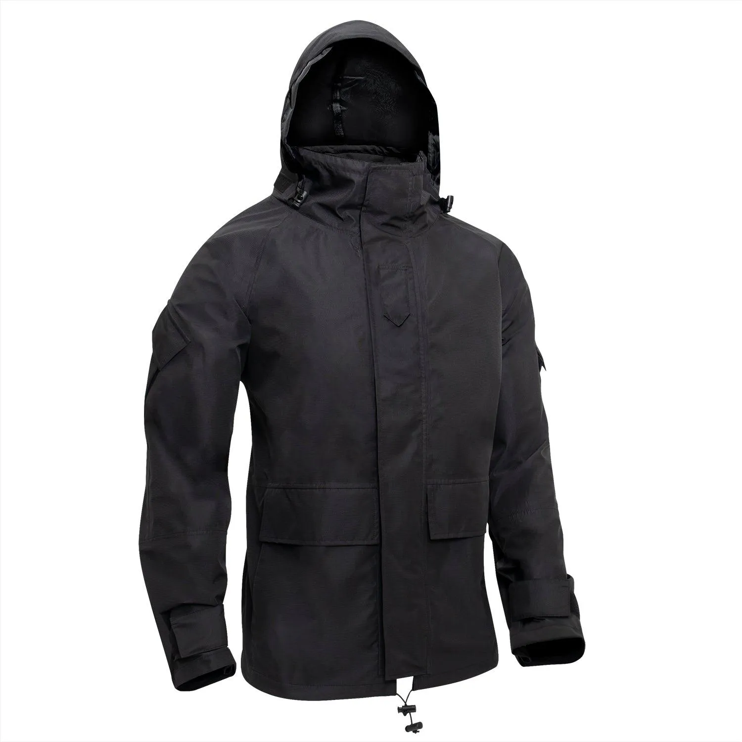 Hard Shell Waterproof Jacket - Black