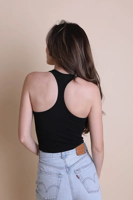 High Neck Racerback Bralette Top