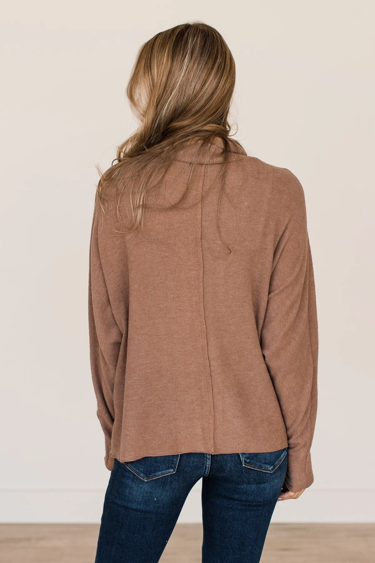 Hopes Turtle Neck Top- Mocha