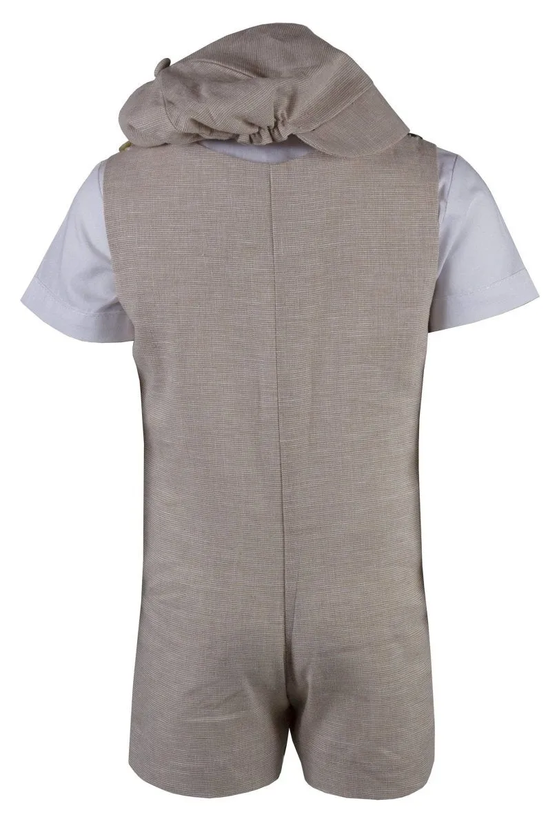 Infant Baby Retro Linen Romper Clothes