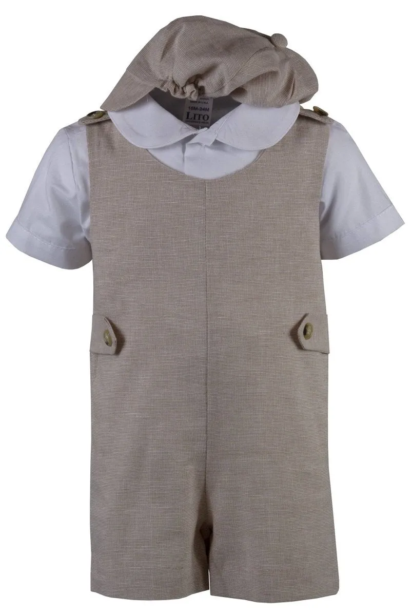 Infant Baby Retro Linen Romper Clothes