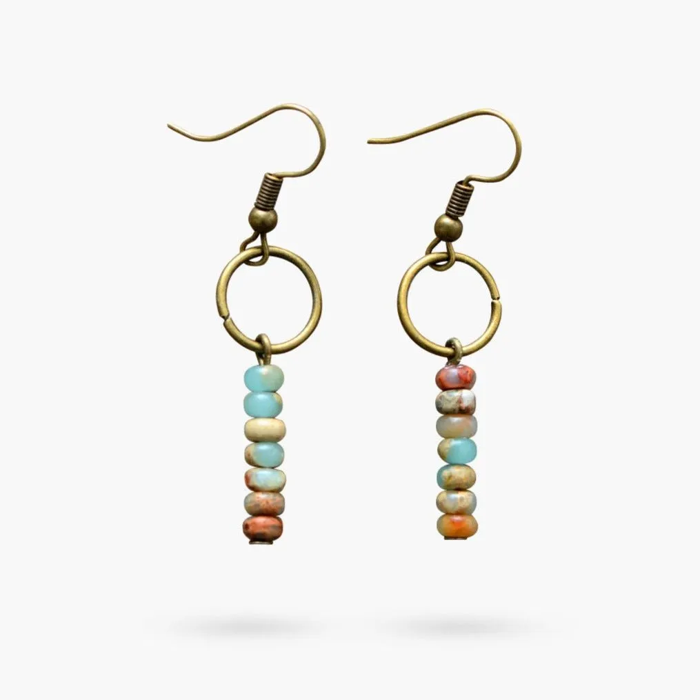 Jasper Stone Earrings