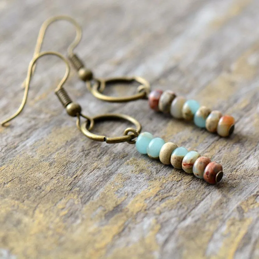 Jasper Stone Earrings