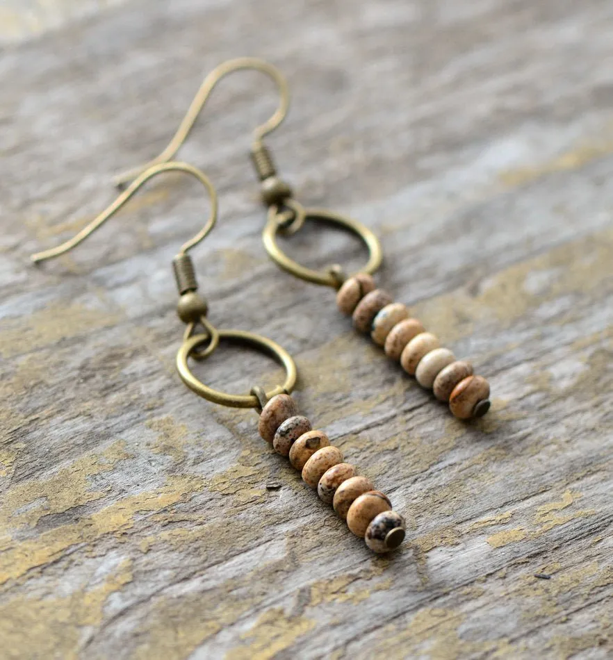 Jasper Stone Earrings