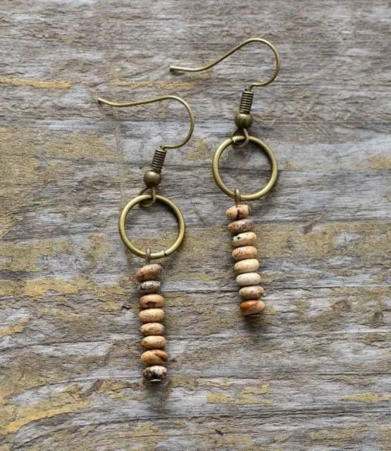 Jasper Stone Earrings