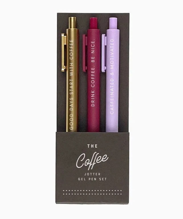 Jotter Gel Pens Set of 3 The Coffee - Shop Now