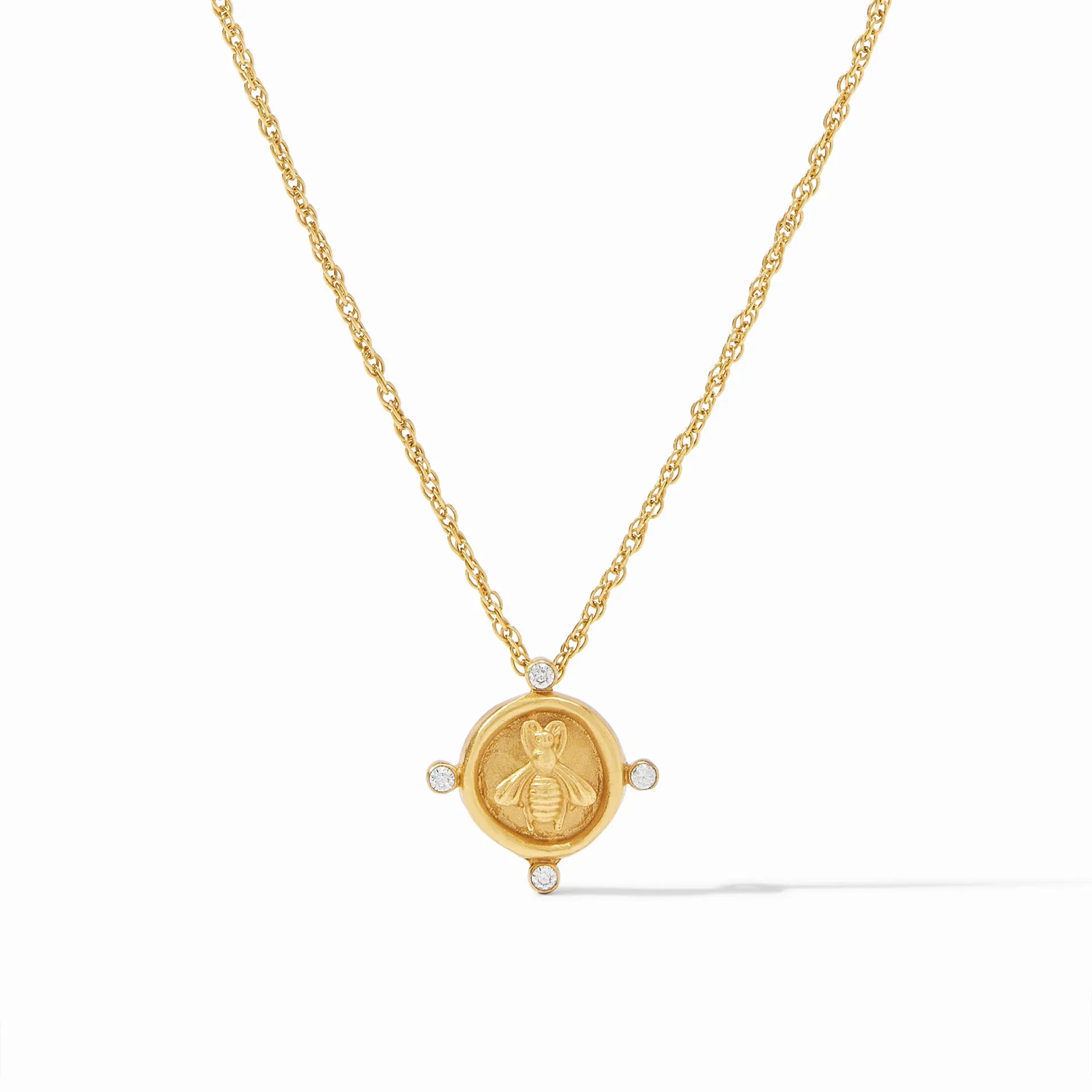 Julie Vos Bee Cameo Necklace