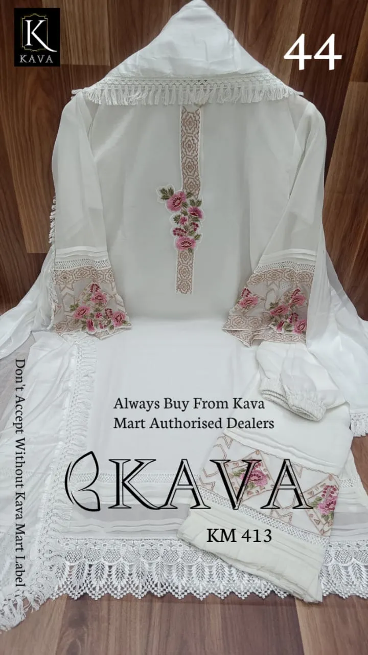 Kava Mart Pakistani Stitched Suit for Women - KAVA001SS