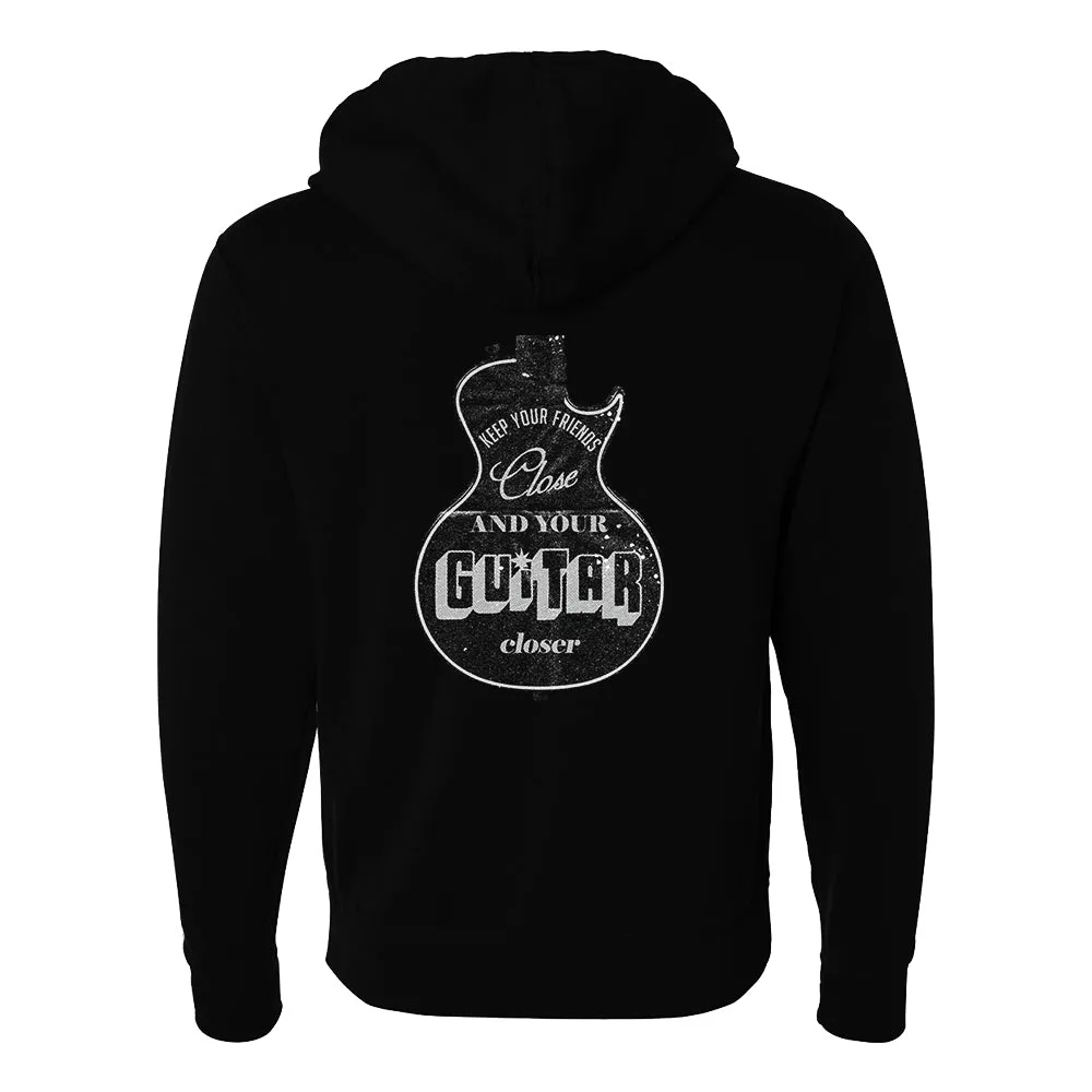 Keep Your Guitar Closer Zip-Up Hoodie (Unisex)