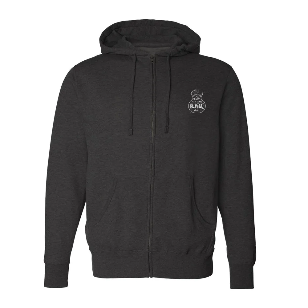 Keep Your Guitar Closer Zip-Up Hoodie (Unisex)