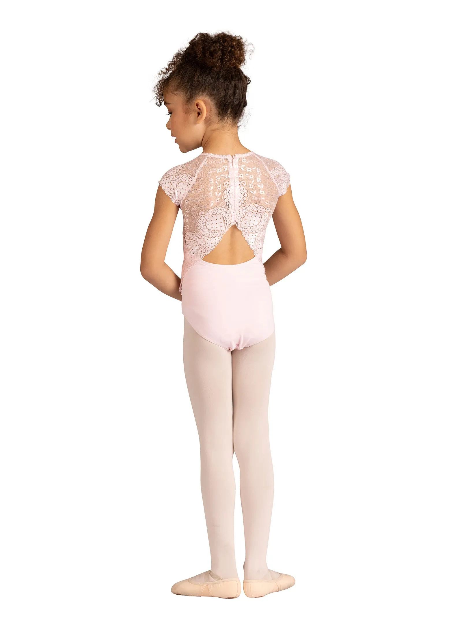 Kids Audra Cap Sleeve Dance Leotard