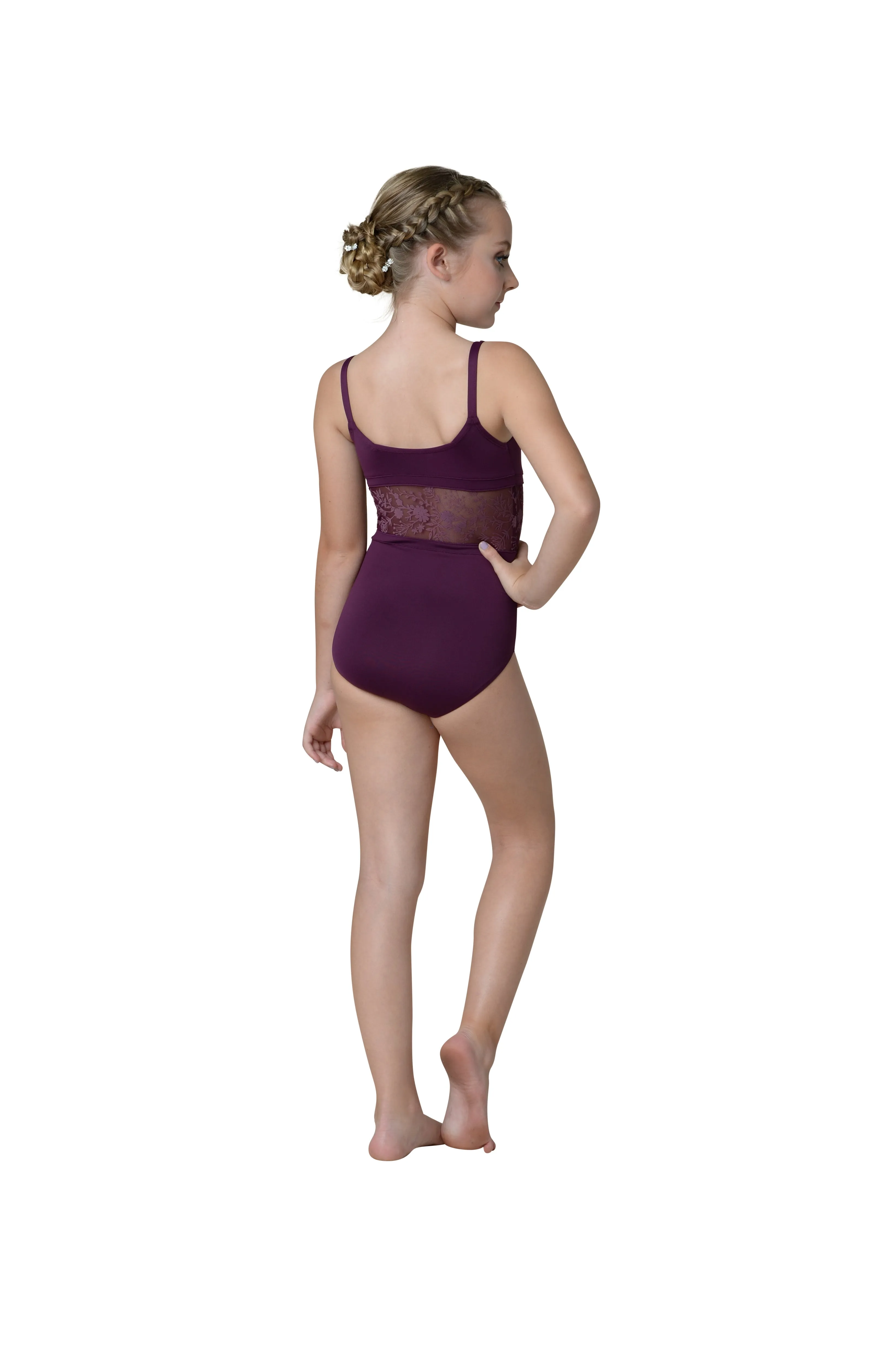 Kids Joelle Leotard with Sheer Waist - Get it now!