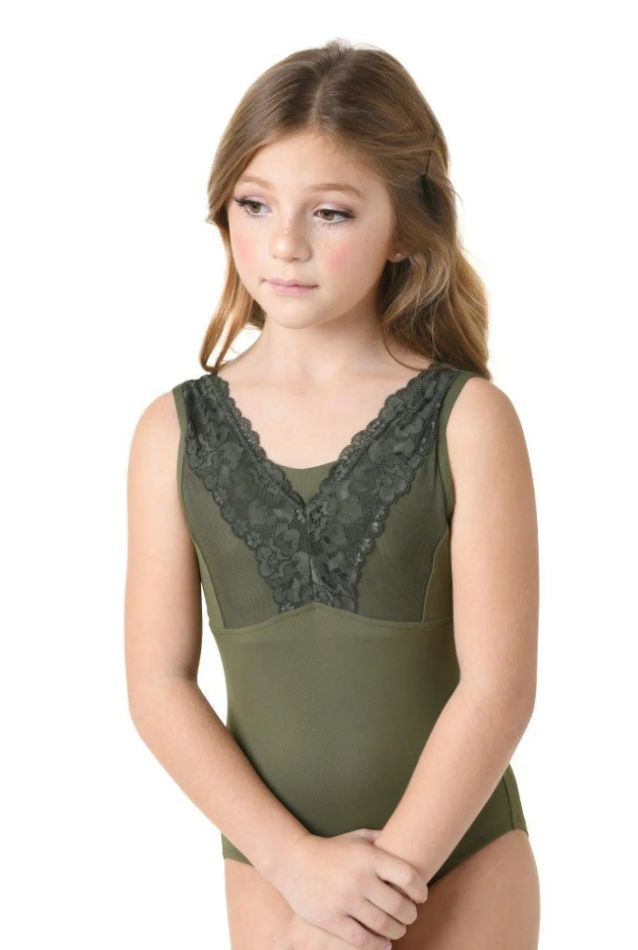 Kids Lace Leotard Giselle Scalloped - Google SEO-friendly.