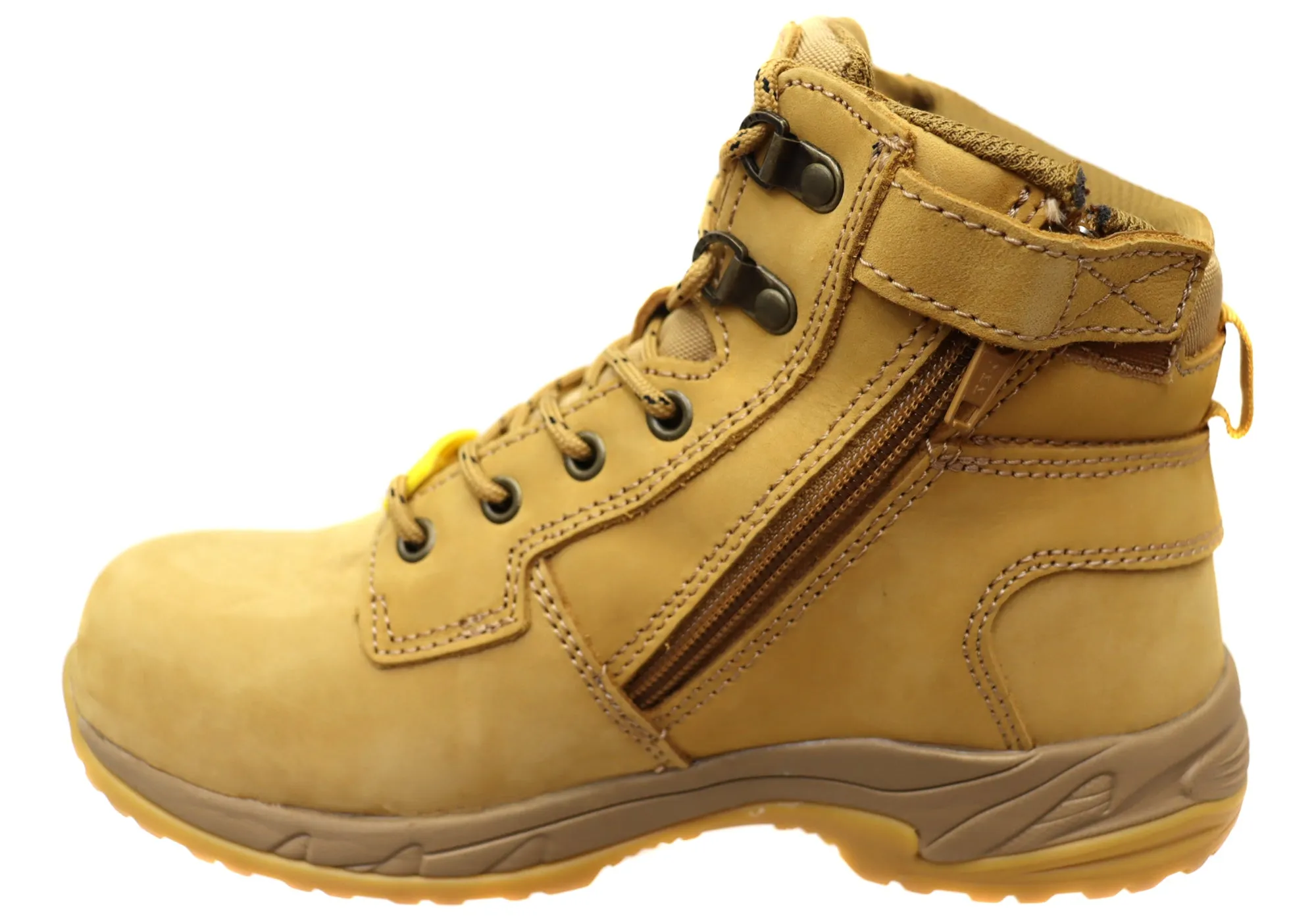 King Gee Womens Tradie Zip Wheat Work Boots