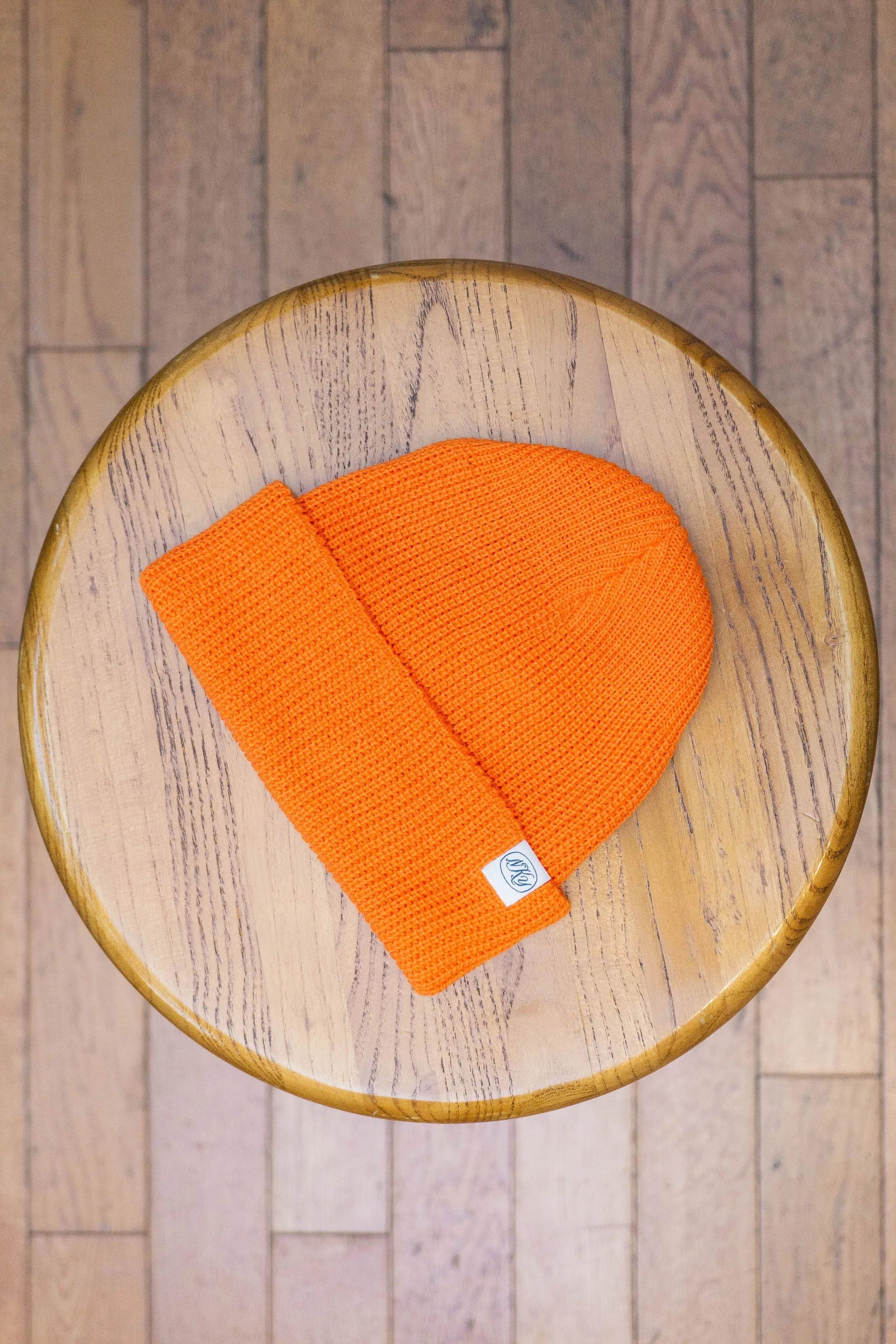 Knickerbocker Cotton Watch Cap - Bright Orange