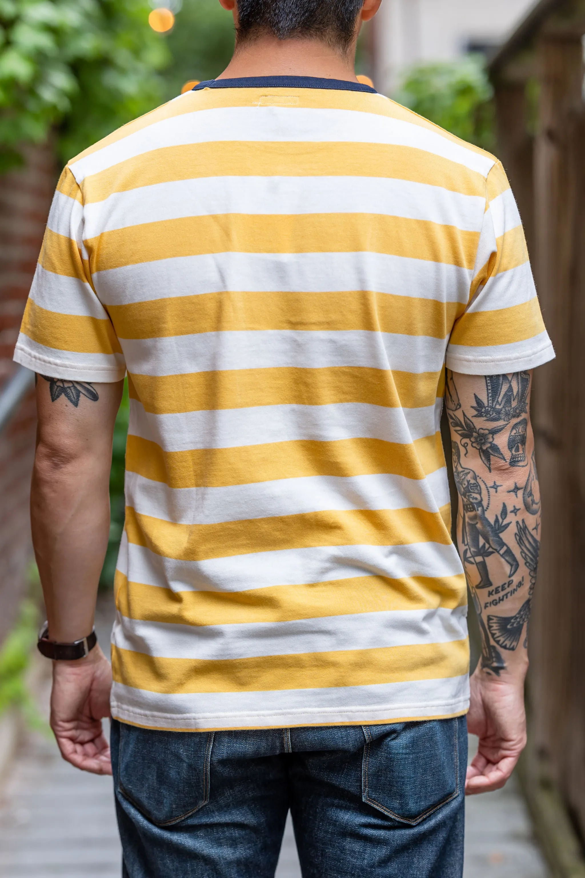 Knickerbocker Sun/White Bar Stripe Tee