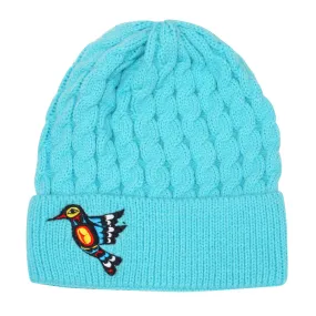 Knitted beanie | Hummingbird pattern by Francis Dick