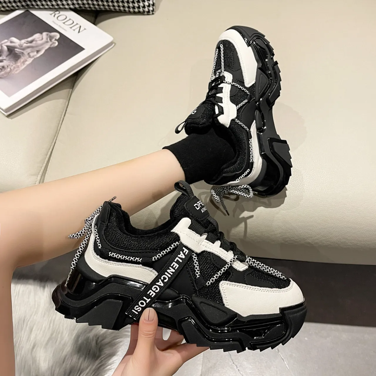 Lace Up Women's Fashion Sneakers