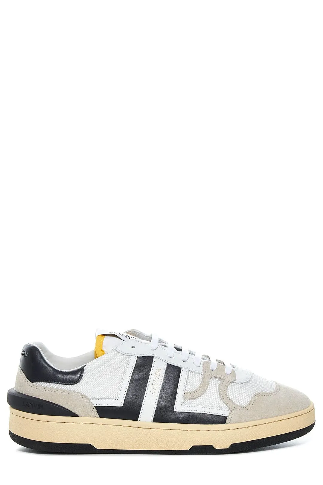 Lanvin Lace-Up Sneakers, Panelled Design | Shop Now