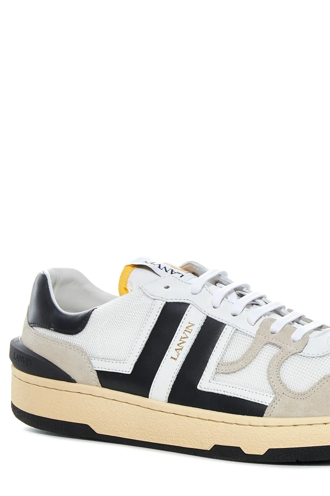 Lanvin Lace-Up Sneakers, Panelled Design | Shop Now