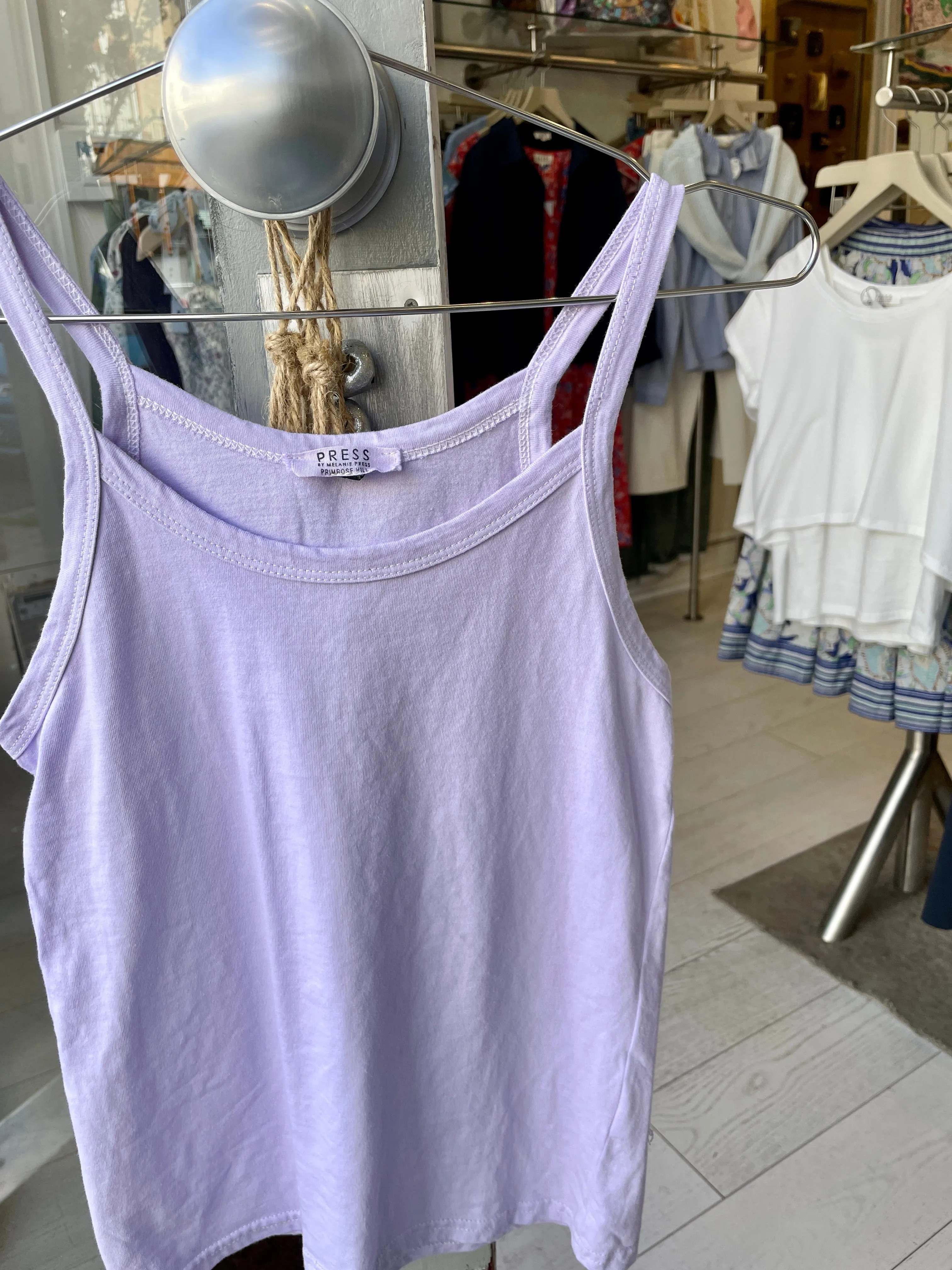 Lavender Cotton Tank Top