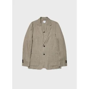 Linen Blazer | Men | Dark Stone