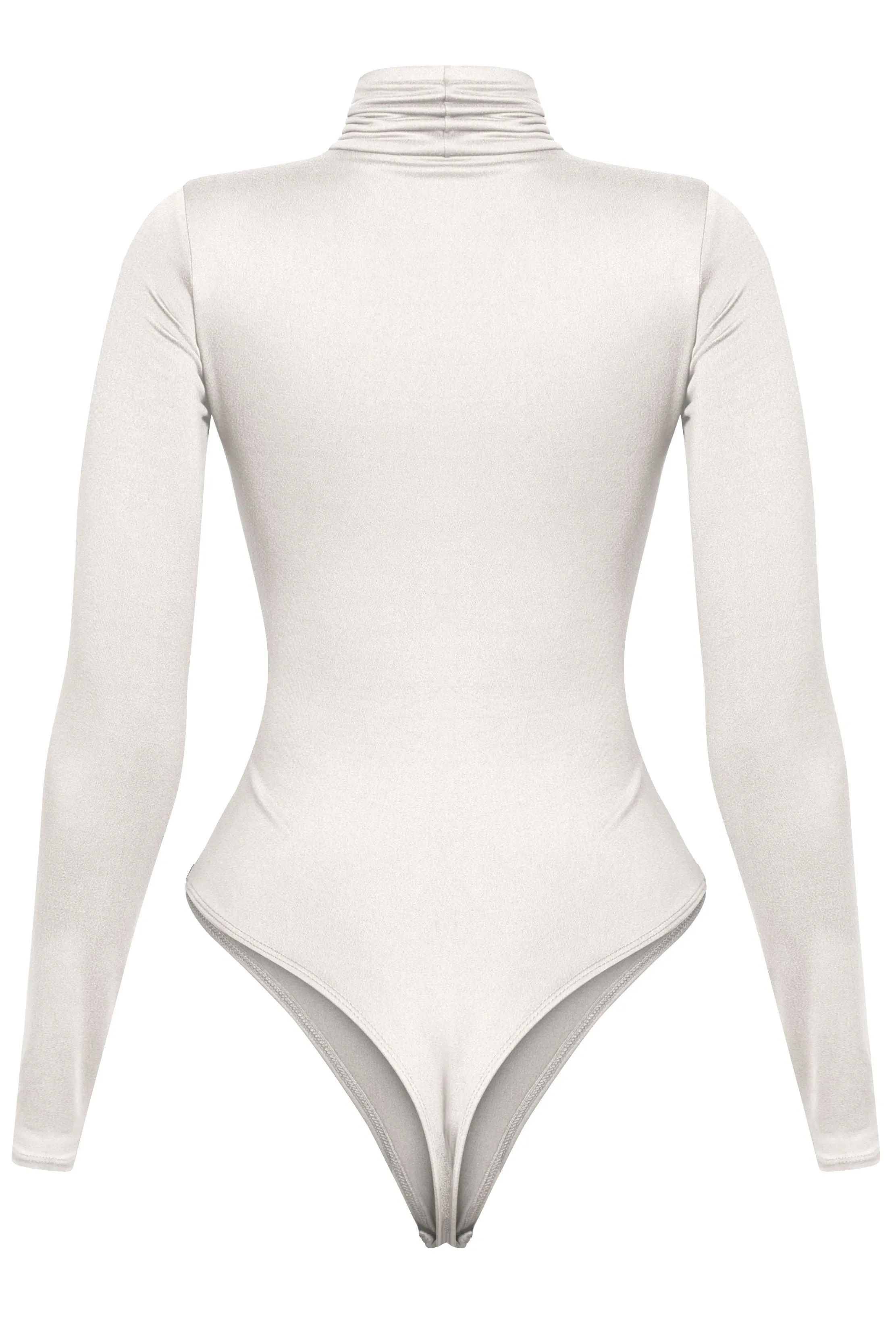 Long Sleeve Off White Turtleneck Bodysuit