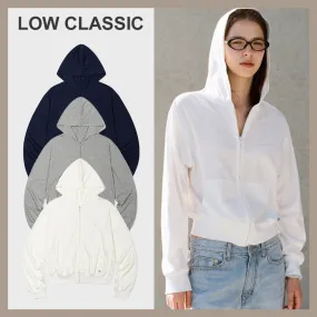 low classic street style plain oversized logo unisex