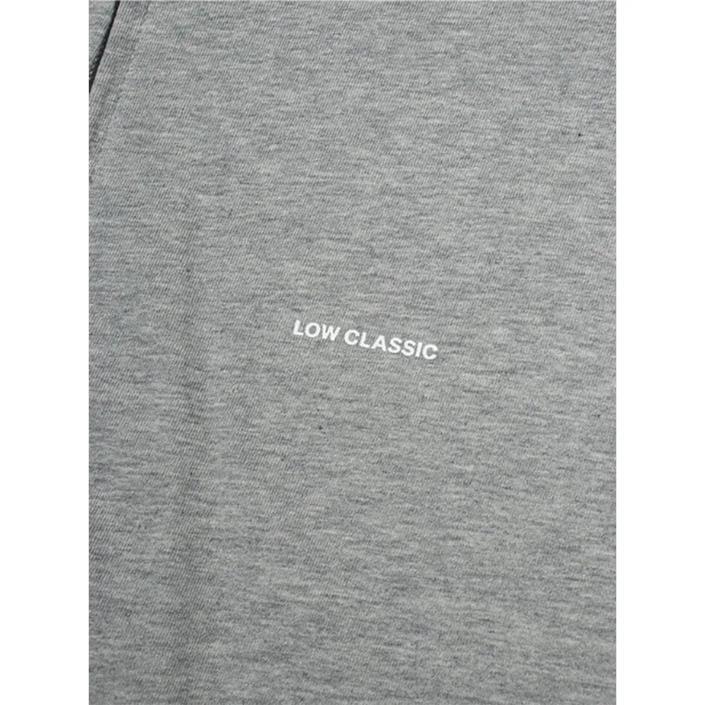 low classic street style plain oversized logo unisex