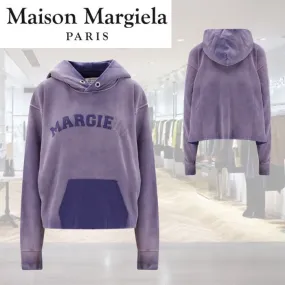 Maison Margiela long sleeve t-shirt with plain cotton and medium logo.