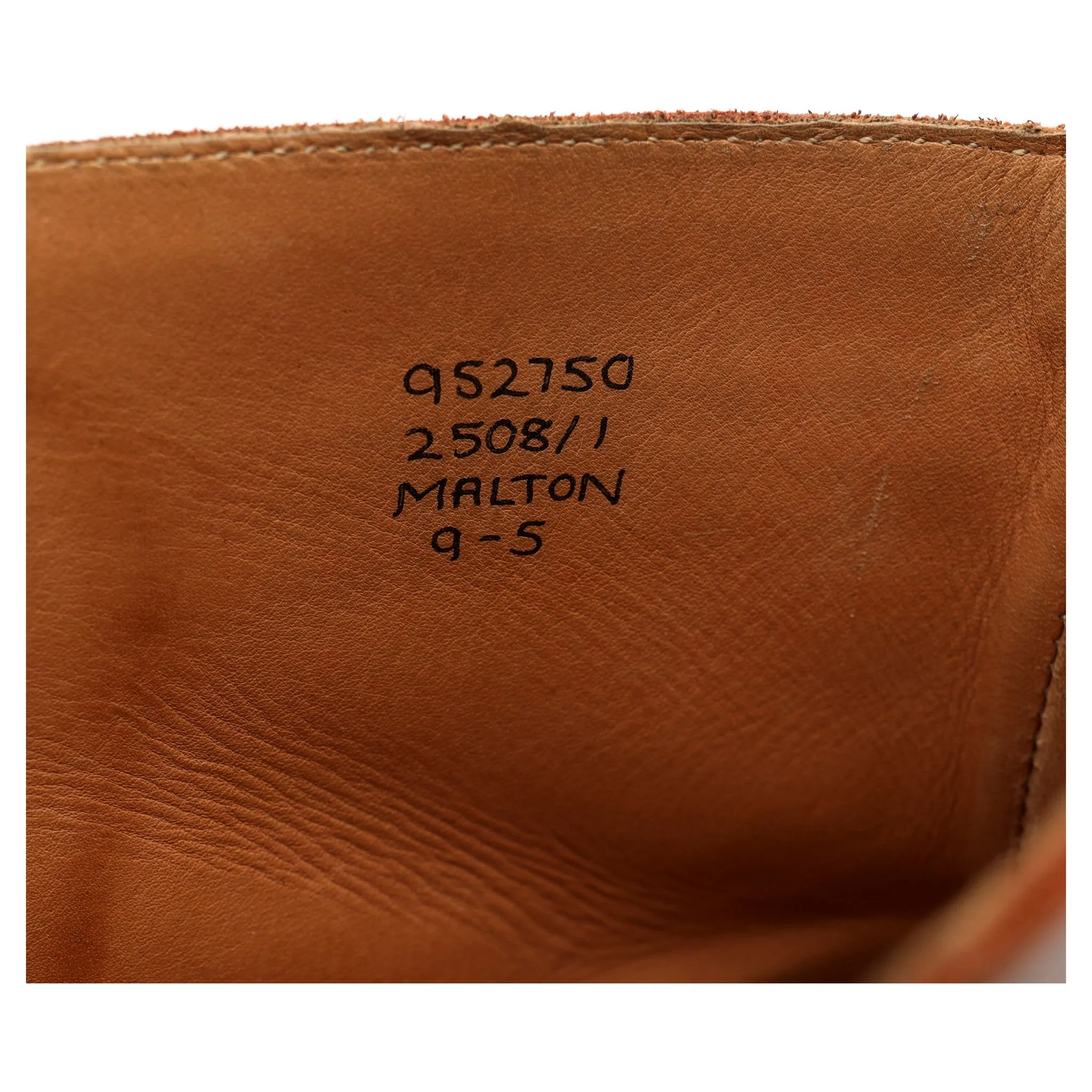 'Malton' Tan Brown Leather Boots UK 9