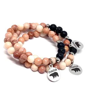 Mama Bear Bracelet - Mala Bracelet designed for moms