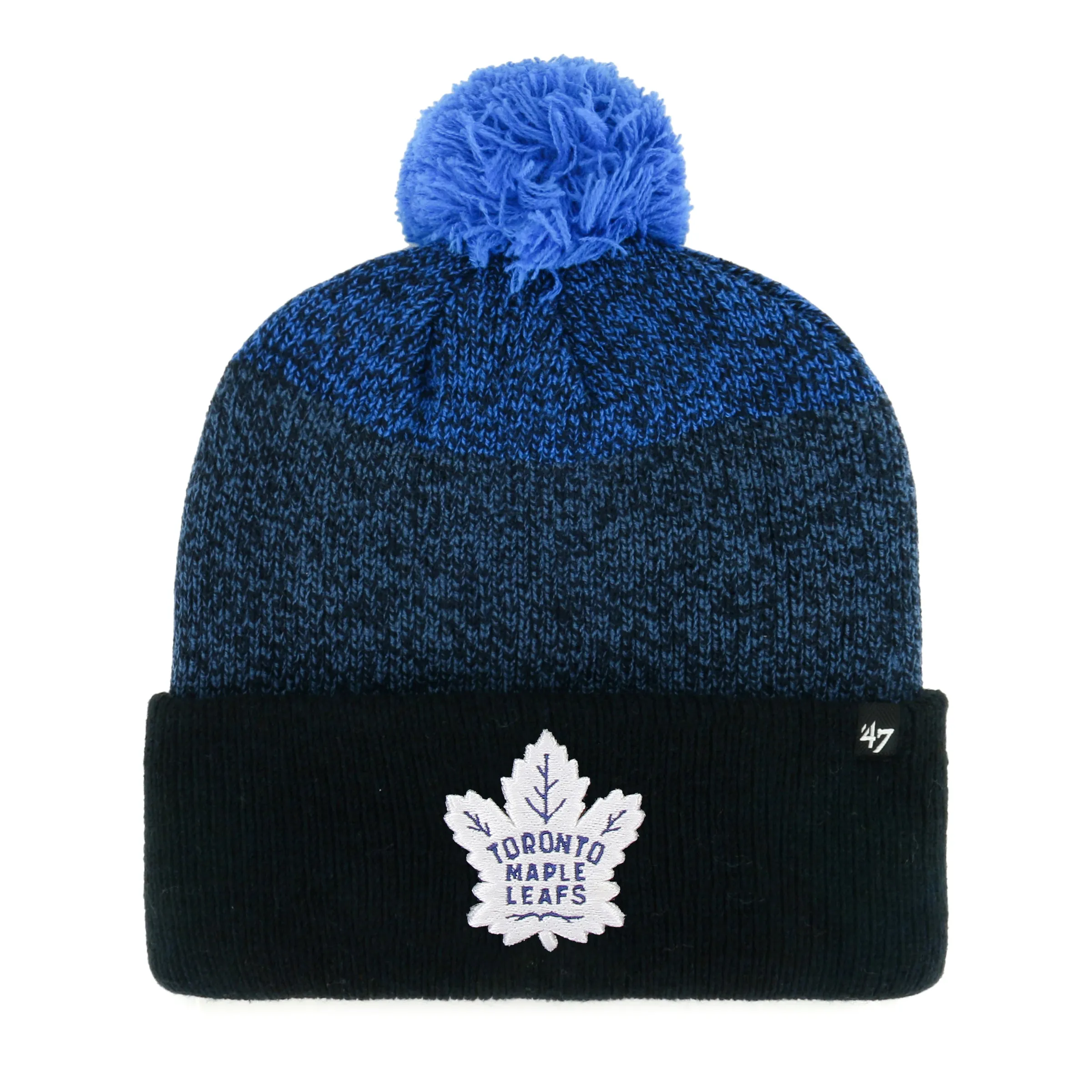 Maple Leafs Dark Freeze Pom Toque - Men's Cuffed