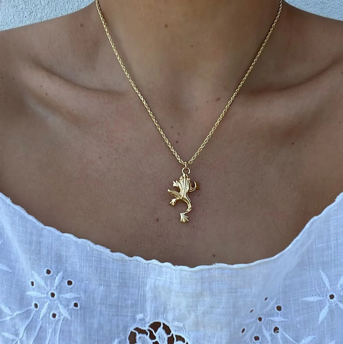 MARINANELA Frog Necklace