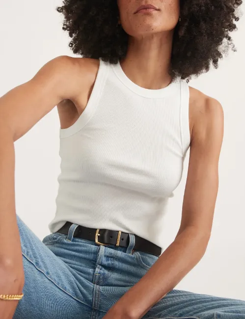 Marine Layer Lexi high neck crop tank for sale