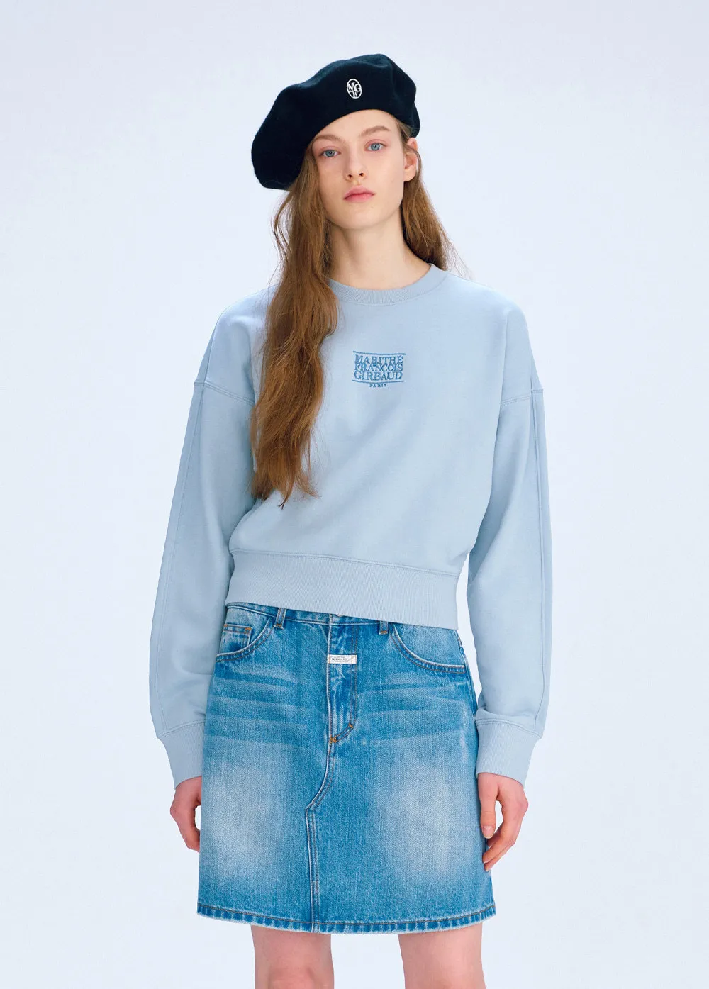 Marithe Francois Girbaud unisex long sleeves cotton logo - street style