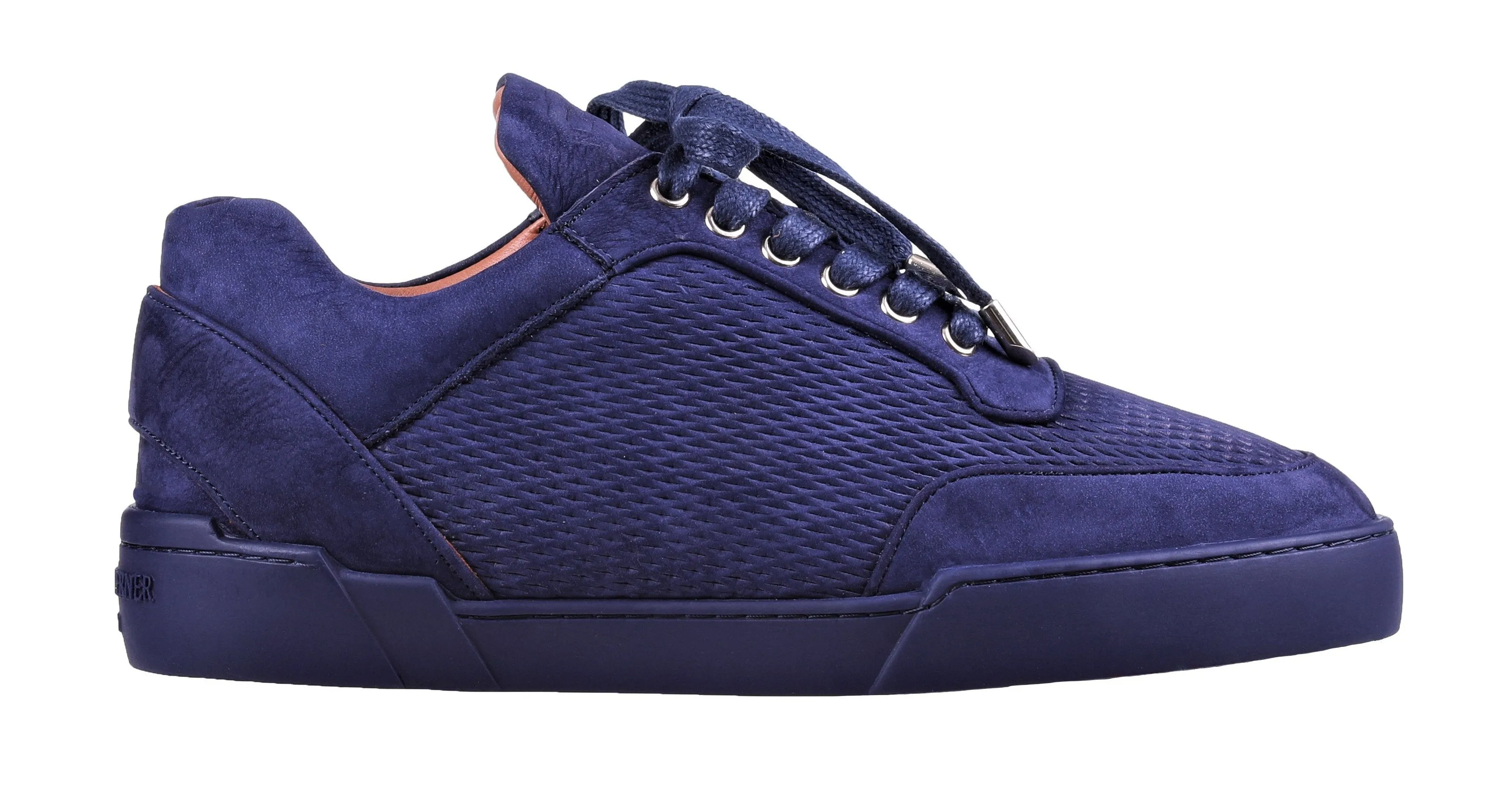 midnight blue low-top sneakers