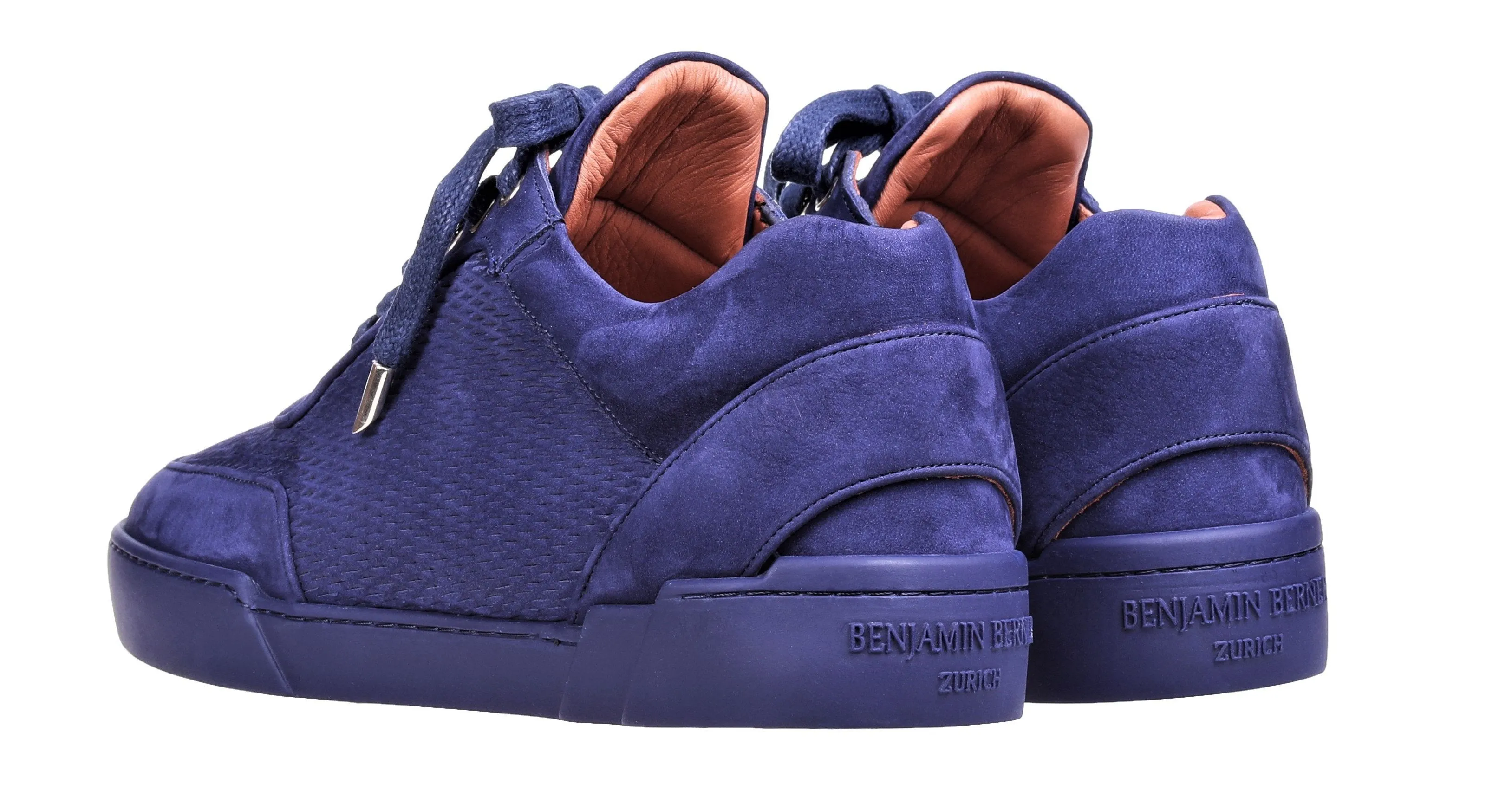 midnight blue low-top sneakers