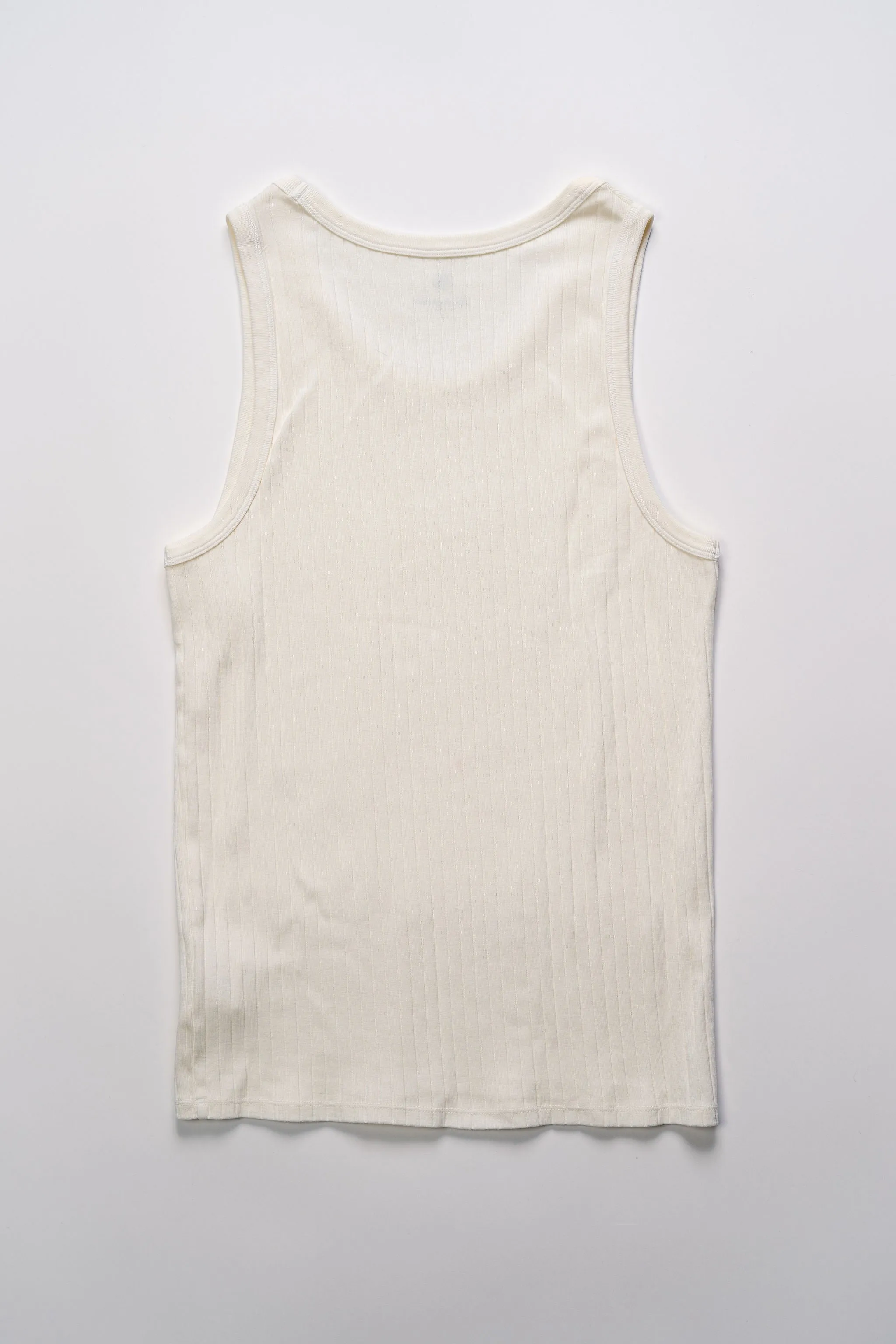 Milk Knickerbocker Rib Tank