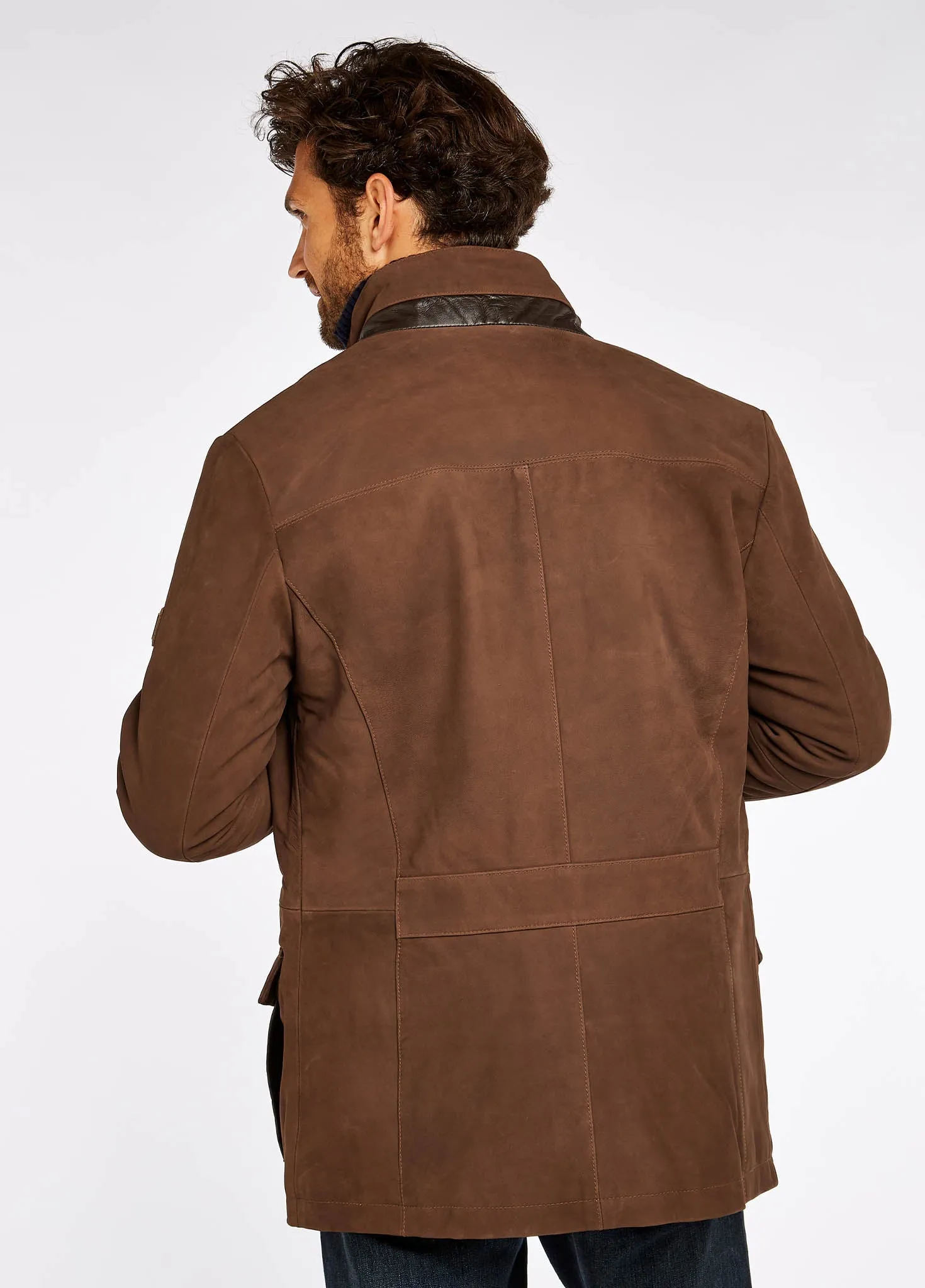 Moore Leather Jacket - Walnut