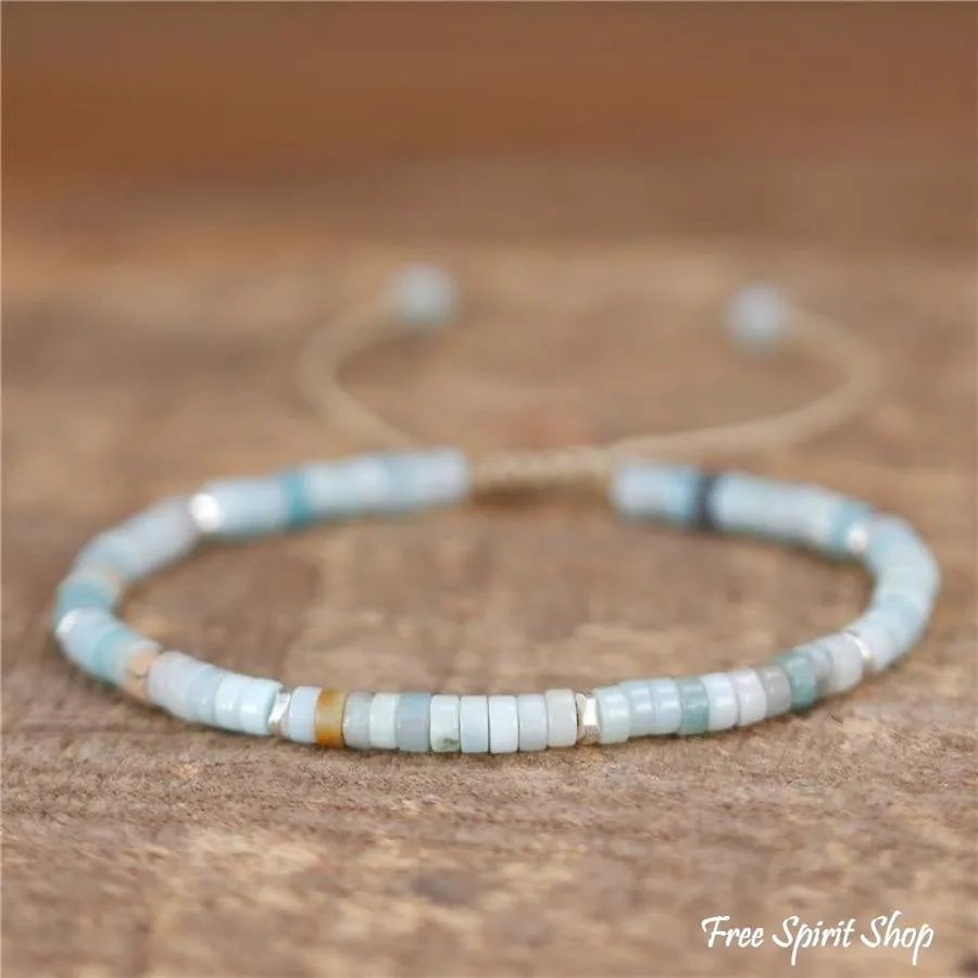 Natural Stone Bead Bracelets for Boho Style