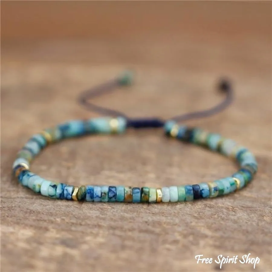 Natural Stone Bead Bracelets for Boho Style