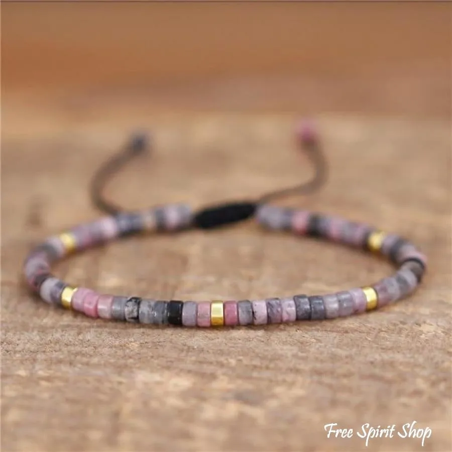 Natural Stone Bead Bracelets for Boho Style