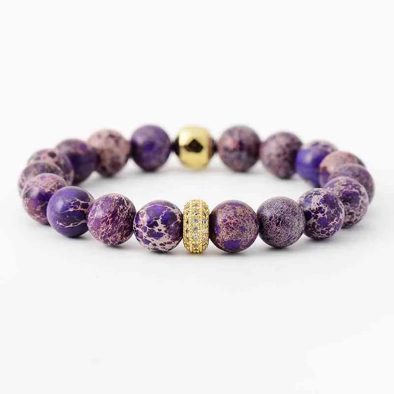 Natural Stone Beaded Bracelet - Search Engine Optimized Result: Handcrafted Gemstone Beaded Bracelet with Earthy Elements