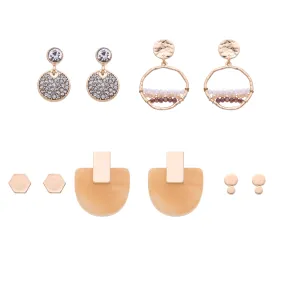 Natural Stone Earring Set