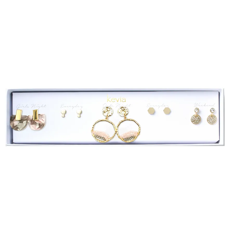 Natural Stone Earring Set