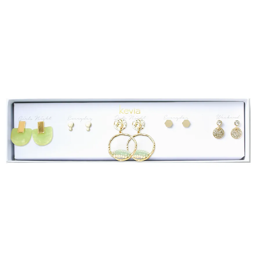 Natural Stone Earring Set