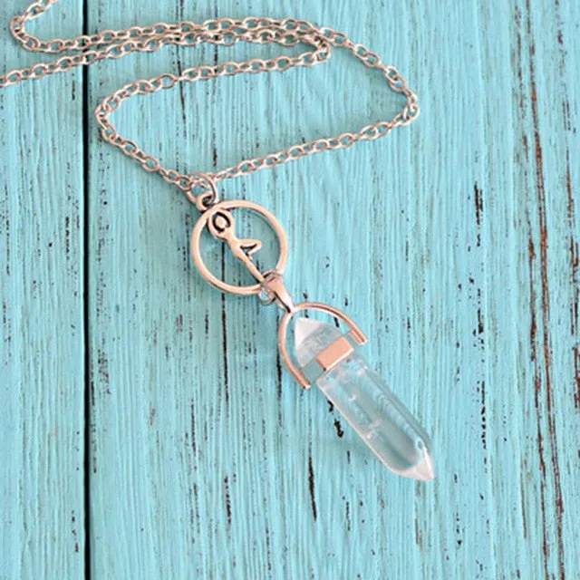 Natural Stone Pendant Necklace